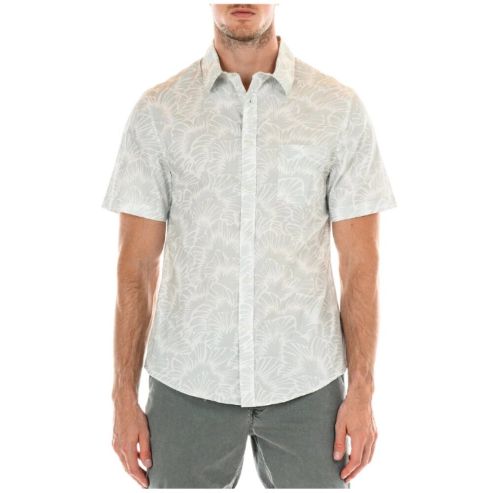 Original Paperbacks Green Tropical Print Florence Shirt
